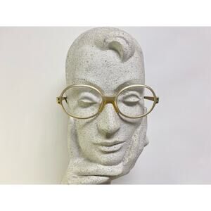 RARE Light Gold Zyloware Oval shaped 1970s USA| Vintage Glasses | New Old Stock